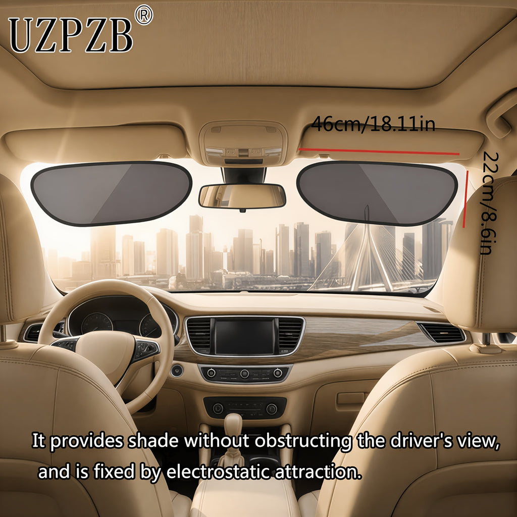 car sunshade blocks sunlight without obstructing driving