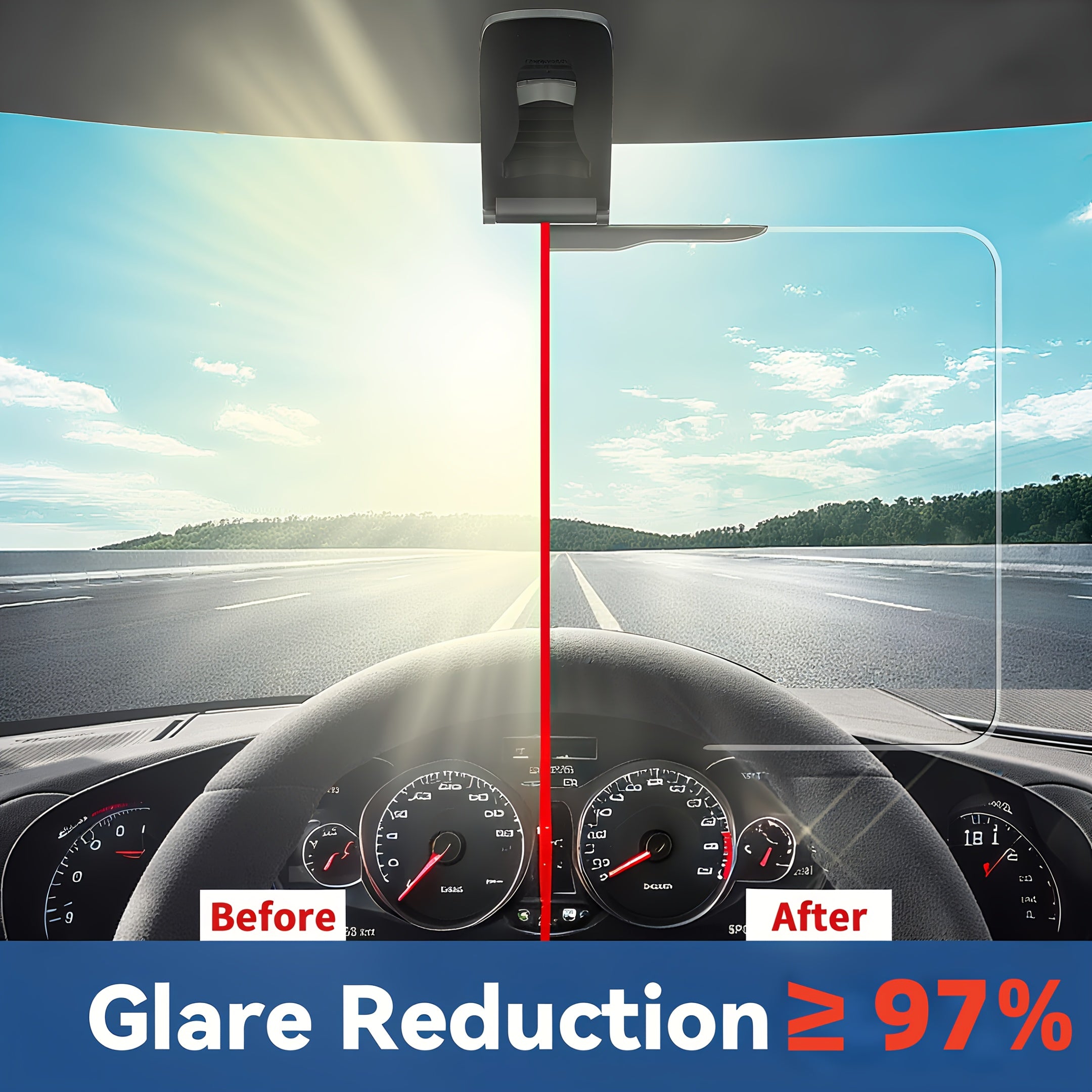 polarized large sun visor extender car visor extender sun