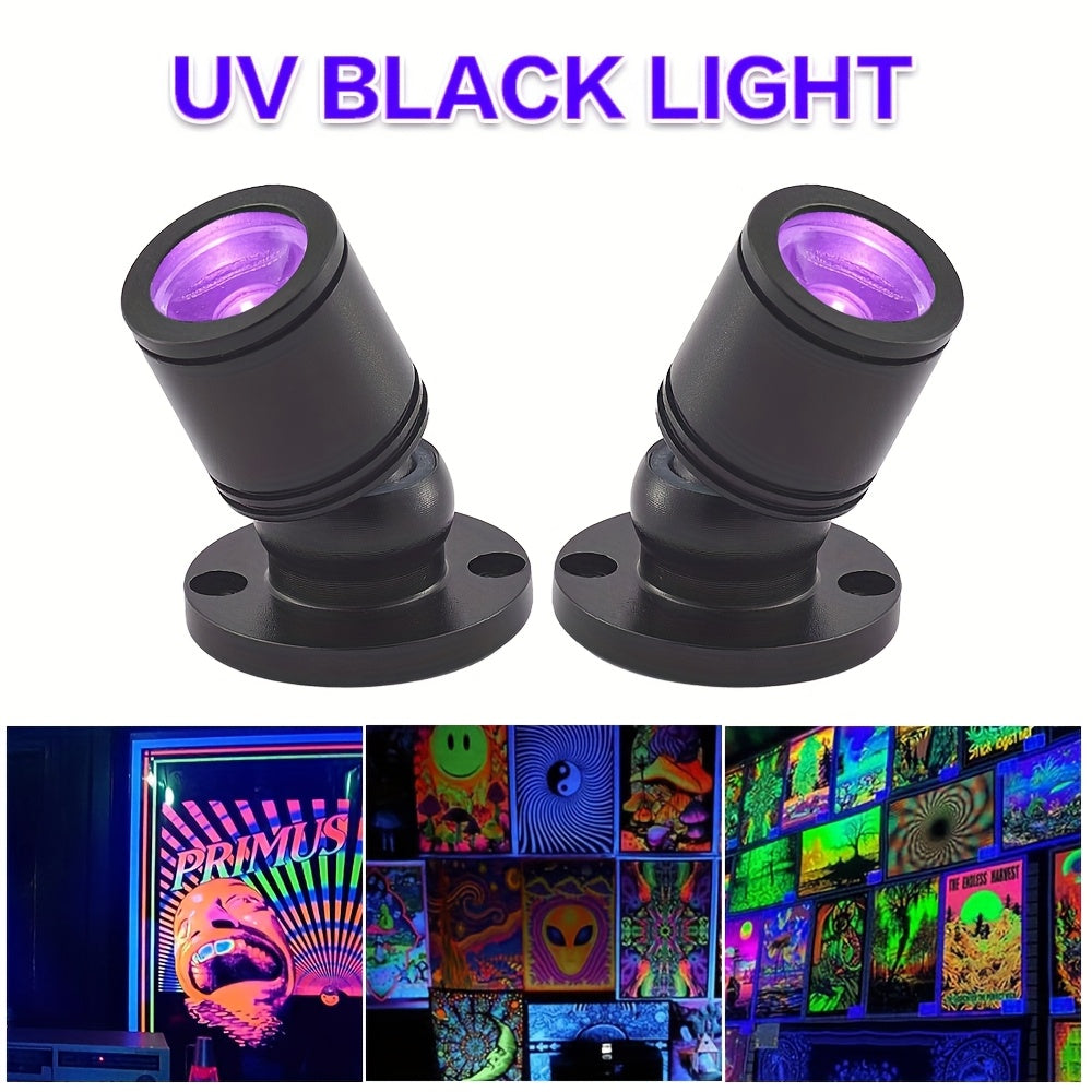 6 4 2pcs led uv blacklight usb powered 1w blacklight violet