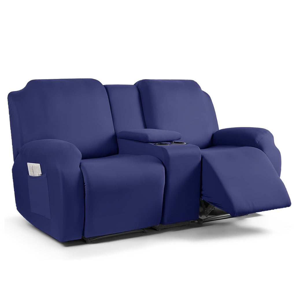 1 2 3 seater fiber fabric recliner sofa cover segmented