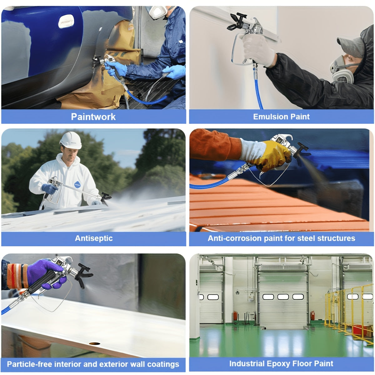 17 in 1 airless spray gun accessory kit sprayer main unit
