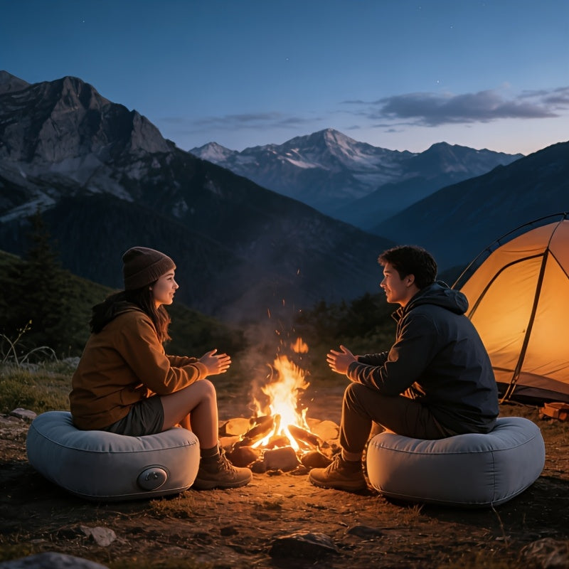 press inflatable portable folding   camping fishing