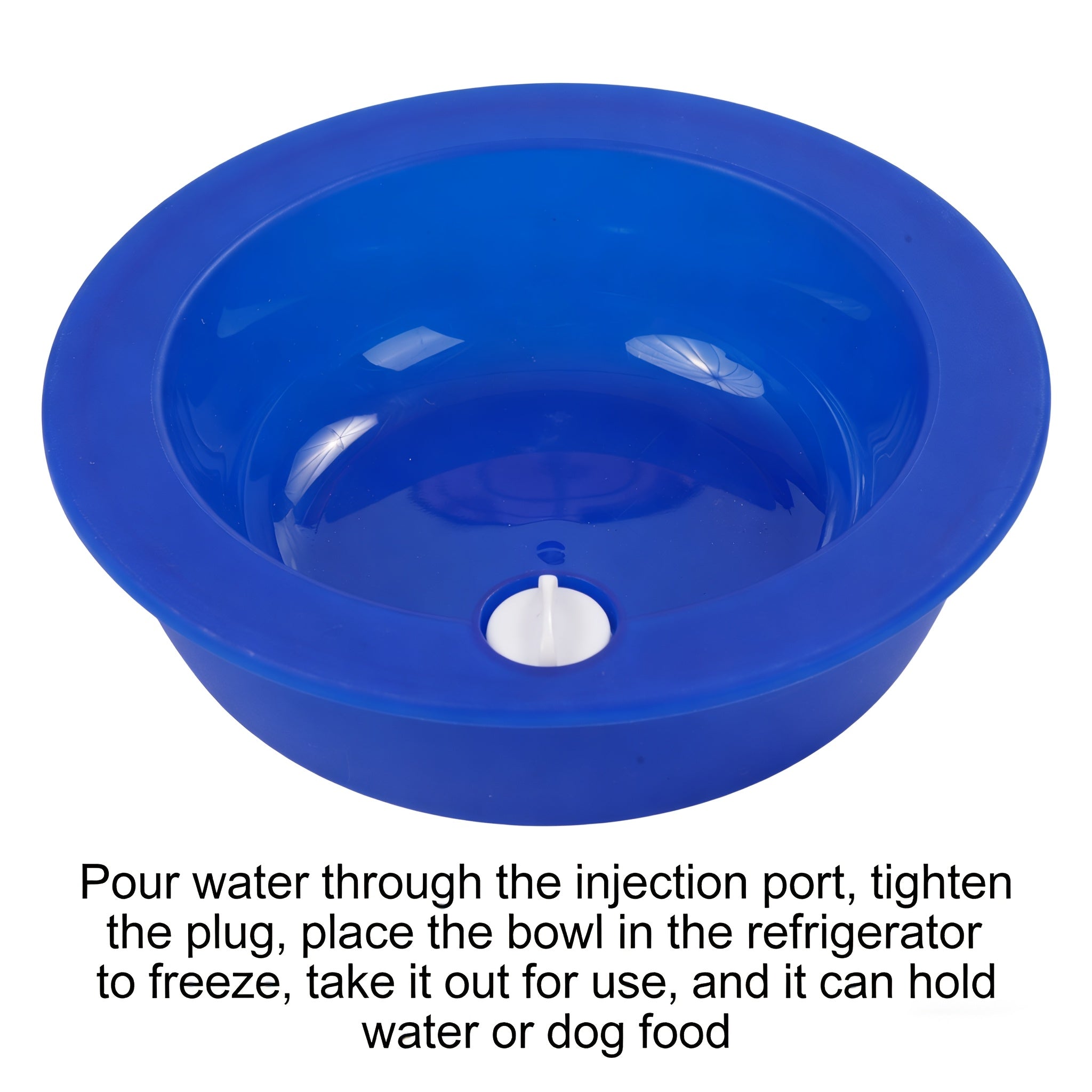 1pc   bowl cooling water feeder reusable ice filled