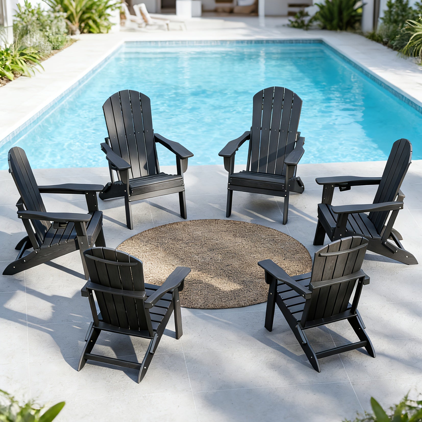 hdpe folding adirondack chair 4pack 6pack weather fire pit