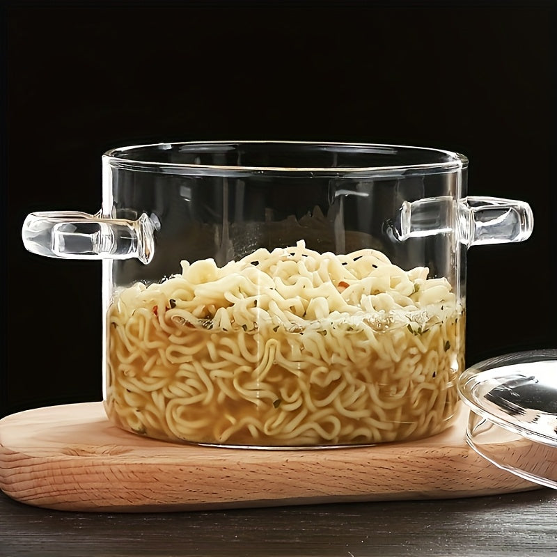 1pc heat resistant clear glass stew pot lid transparent