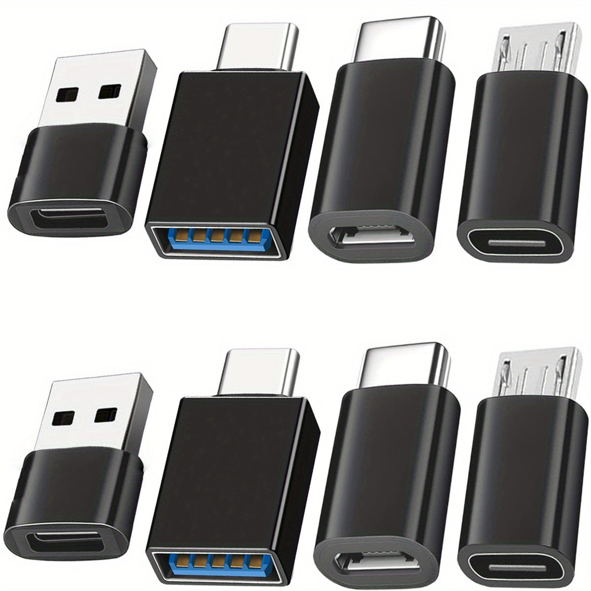 4pcs usb usb c adapters usb c female usb micro usb usb c