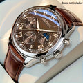 mens luxurious business faux leather round hand pointer