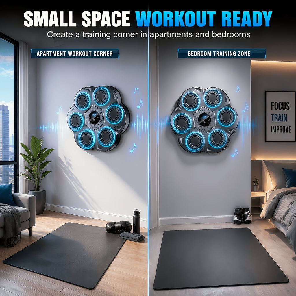 music boxing wall mounted trainer gloves interactive punch