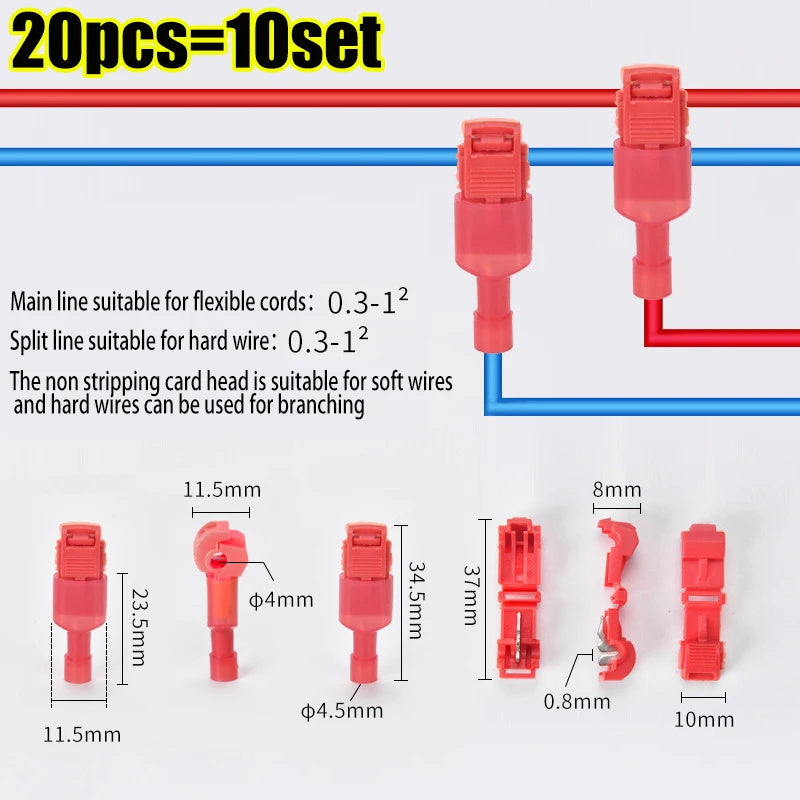 20 50 100pcs quick self stripping electrical