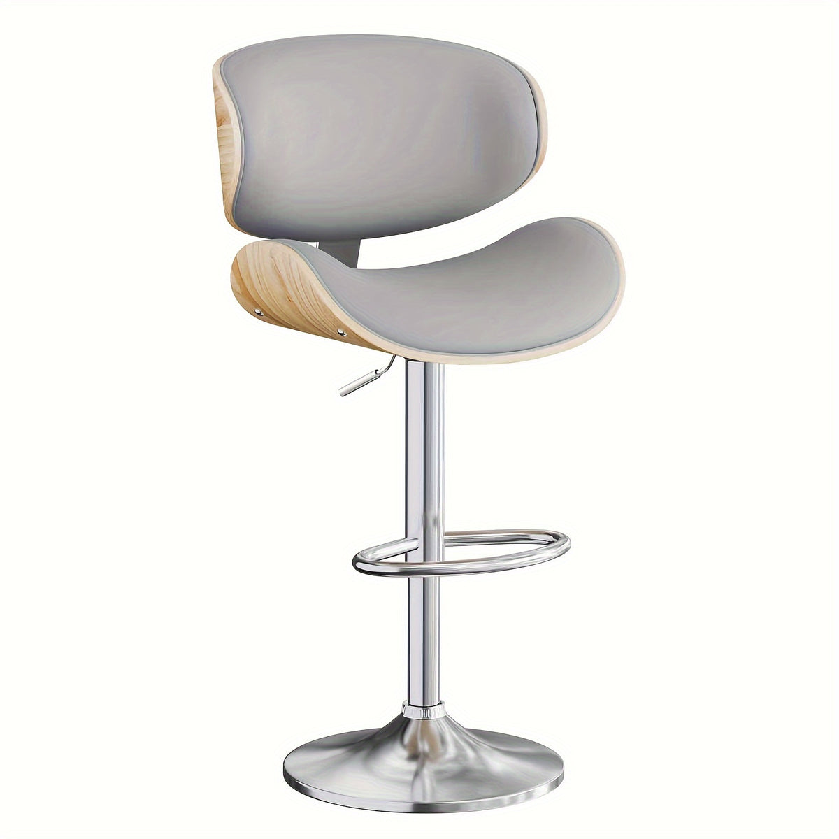 1 2pcs bar stools adjustable swivel faux leather bar stool