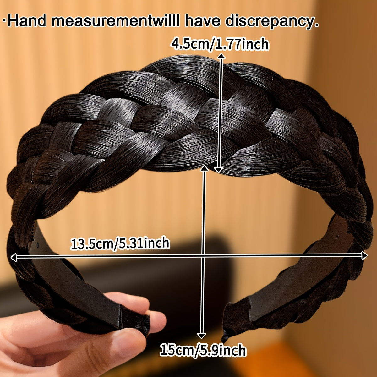 1pc multicolor thick braided womens headband gift women