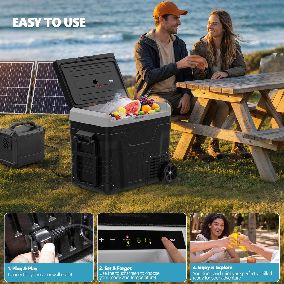 portable 12v 24v   ac refrigerator freezer suitable car rv