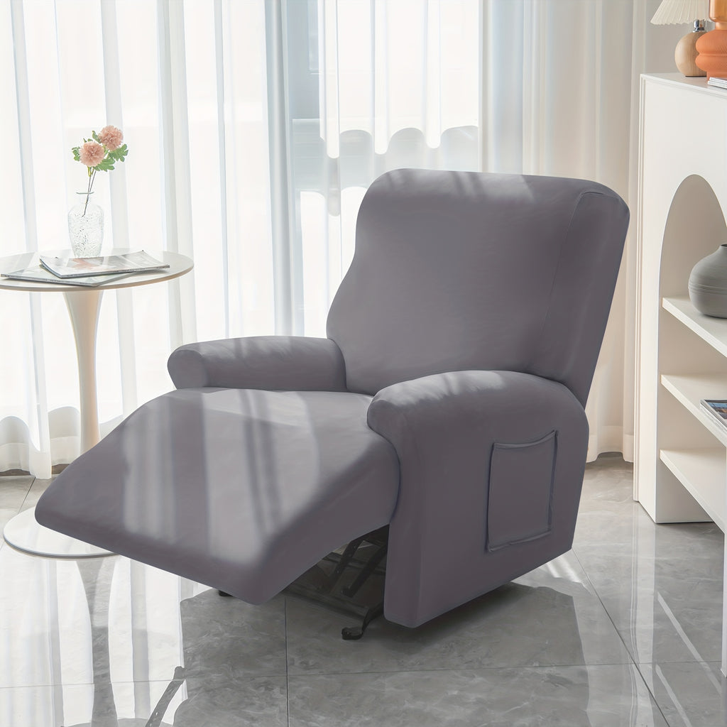1 2 3 seater fiber fabric recliner sofa cover segmented