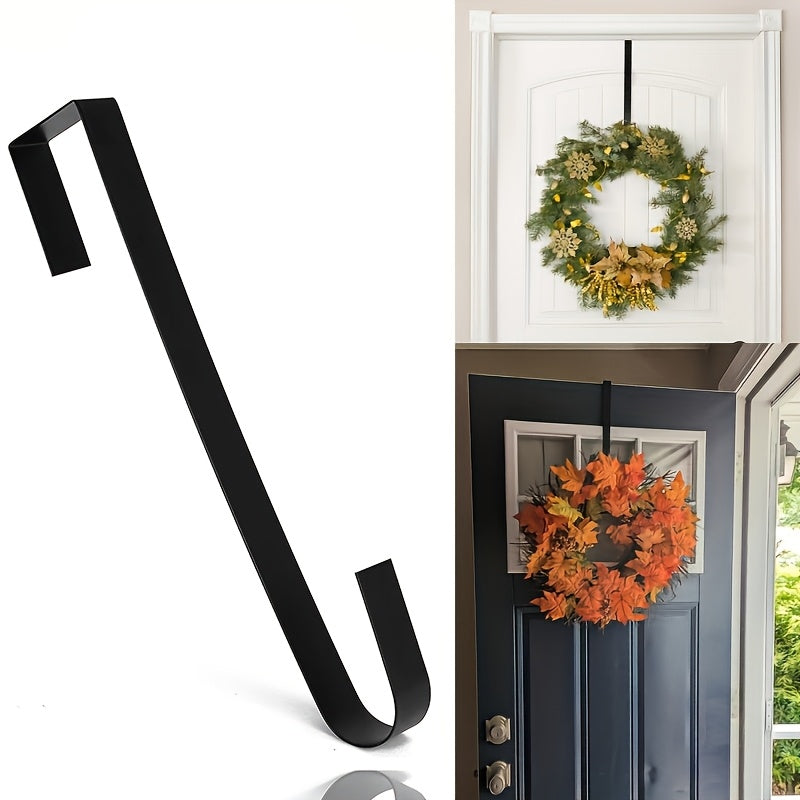 1pc   metal door wreath hook punch free heavy duty