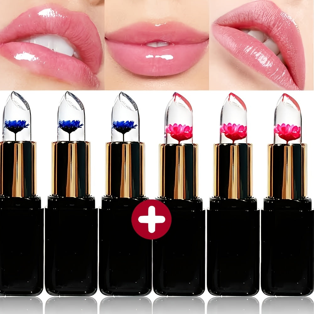 warm   changing lip gloss 6pcs total lip gel set