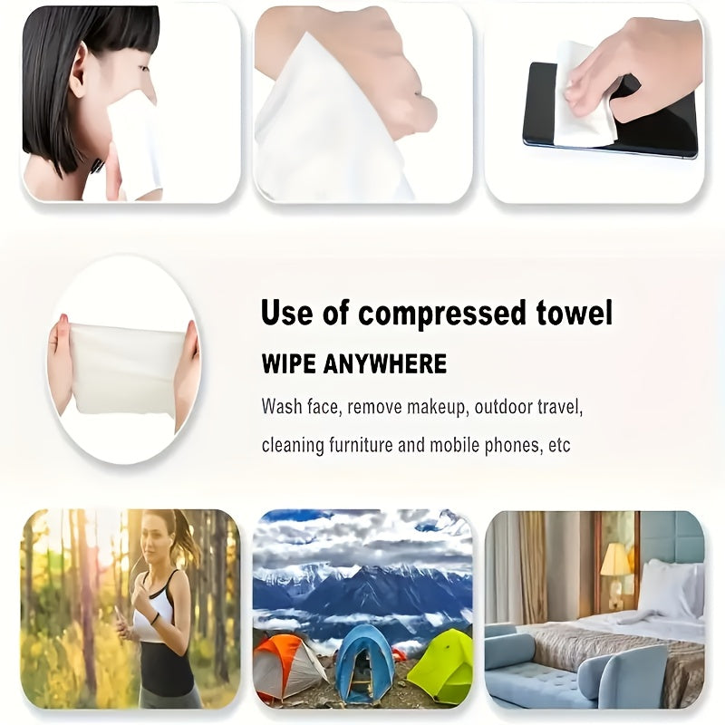 50 pack portable compressed towels disposable facial