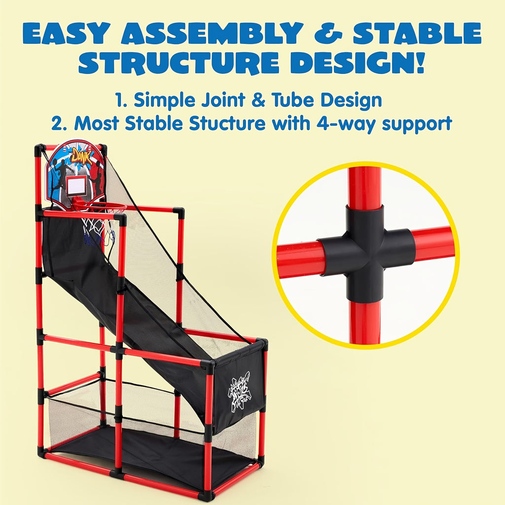 arcade basketball game set 4 balls   3 years old