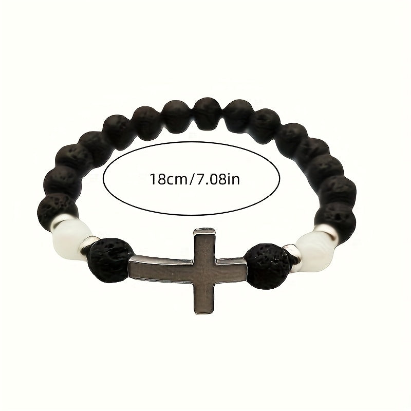 1pc volcano stone   retro bracelet multi color