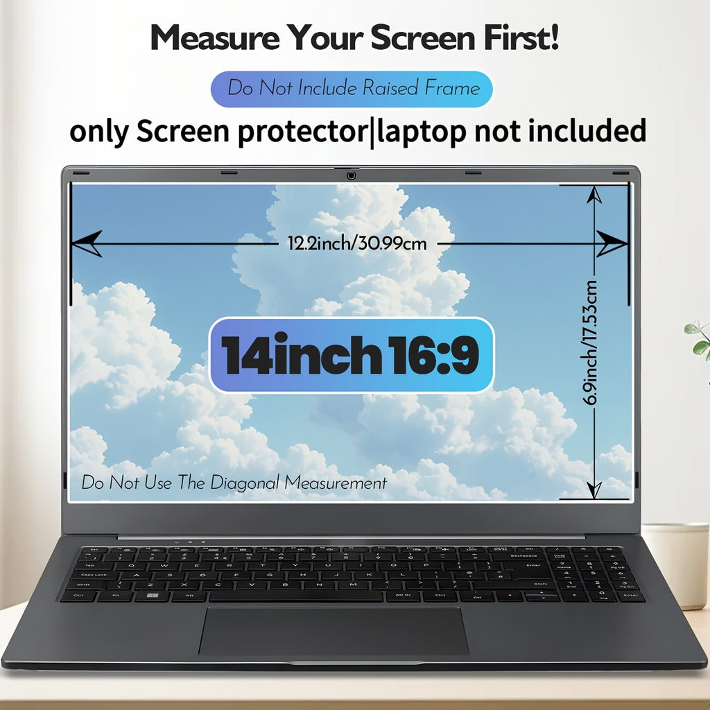 2pcs 14 inch notebook high definition screen protector anti