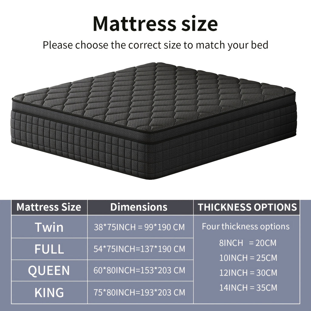 12 inch luxury   mattress individual