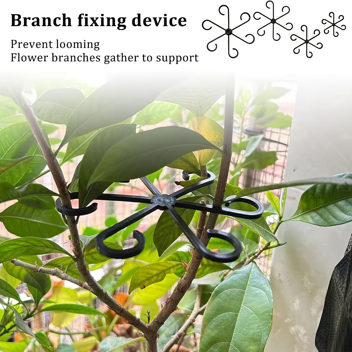 8pcs turtle bamboo holder support anti fall frame spring