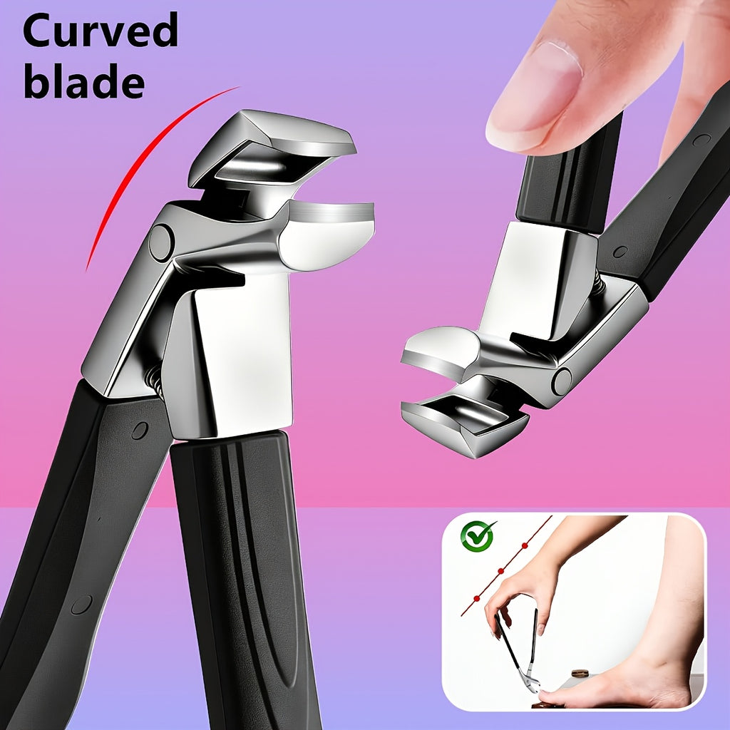 9pcs long handle heavy duty nail clipper set sharp curved