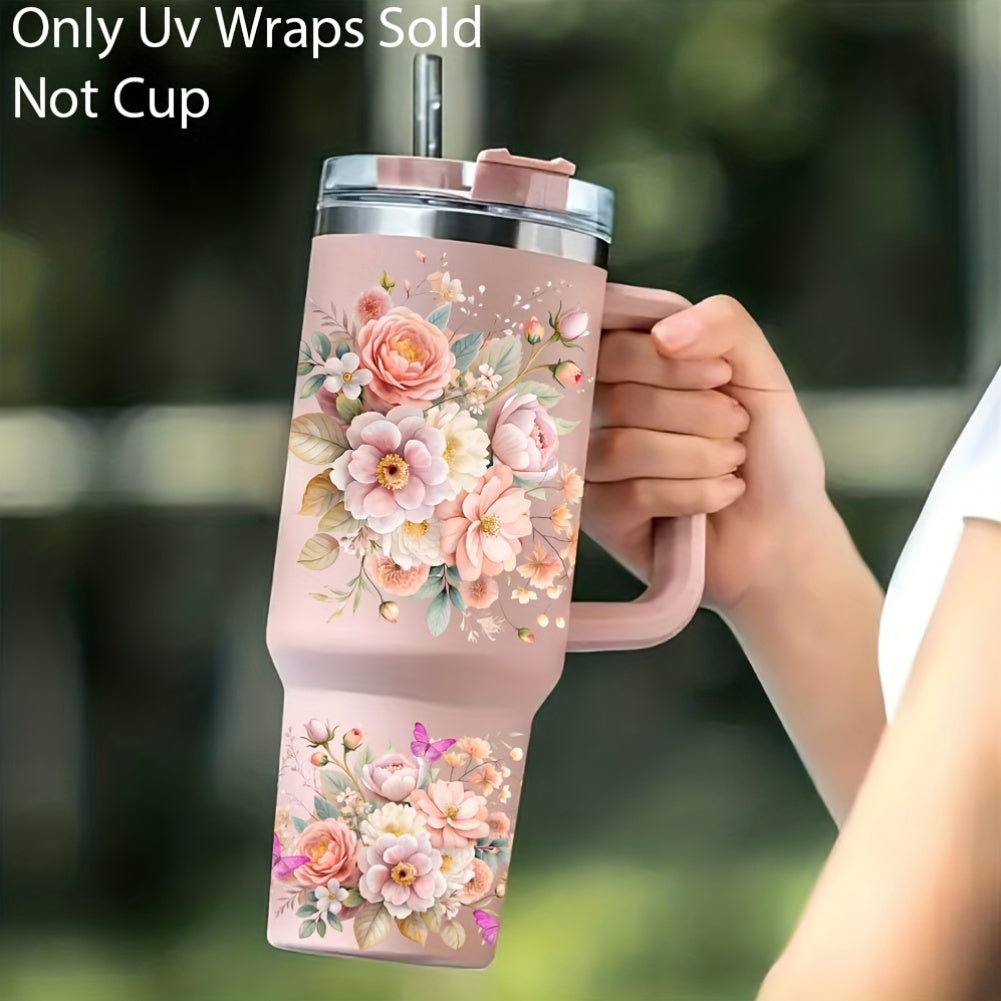 2pcs floral themed mom life transfer 40oz   glasses