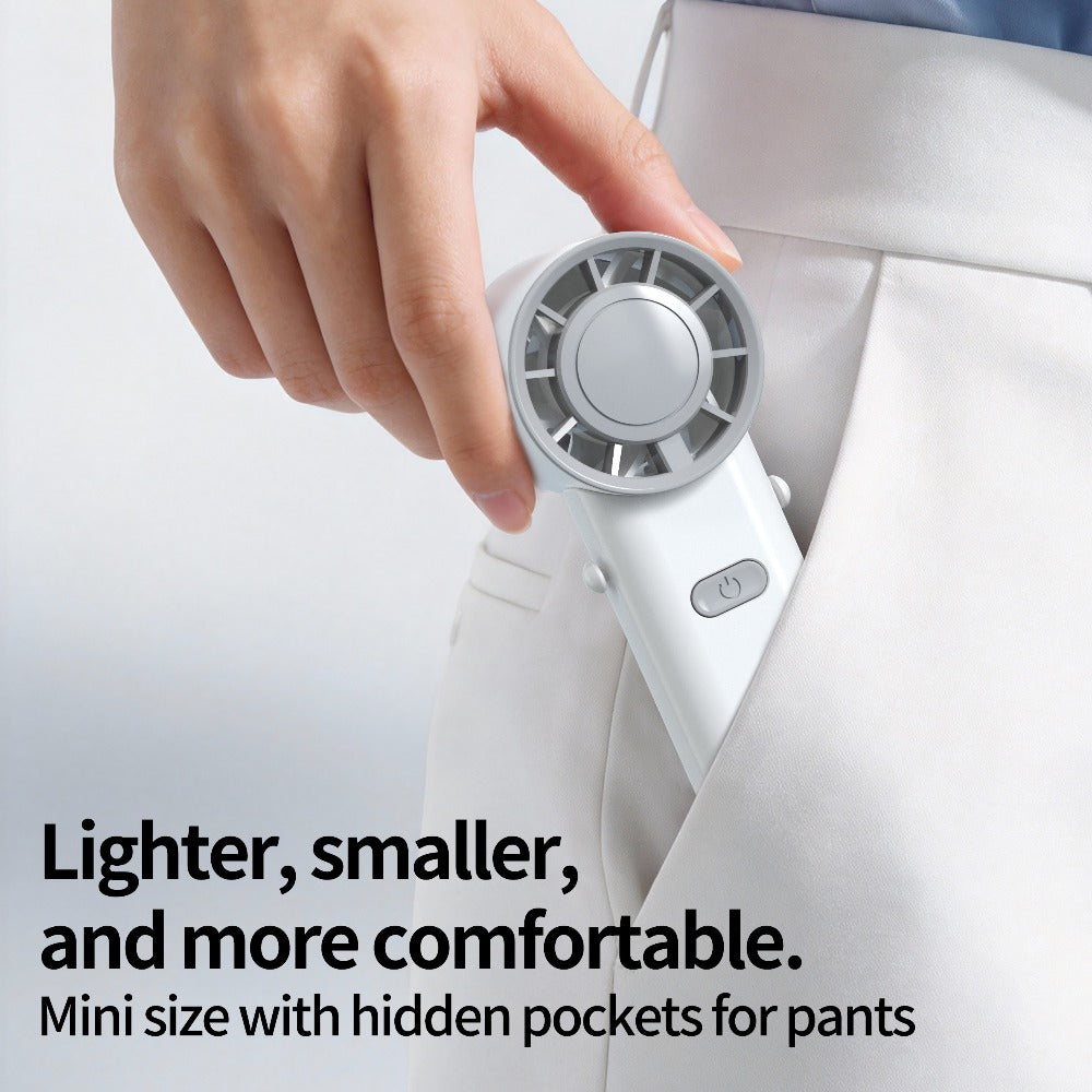 mini usb rechargeable handheld fan suitable outdoor use