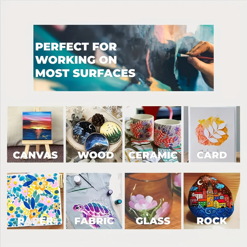 acrylic paint   colors 2fl oz 59ml per bottle