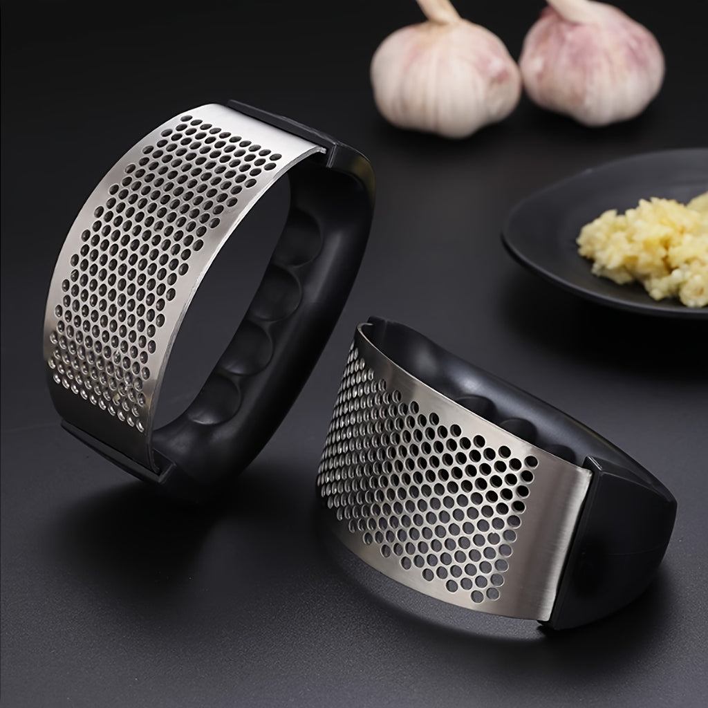 1 2 3pcs garlic press stainless steel garlic crusher