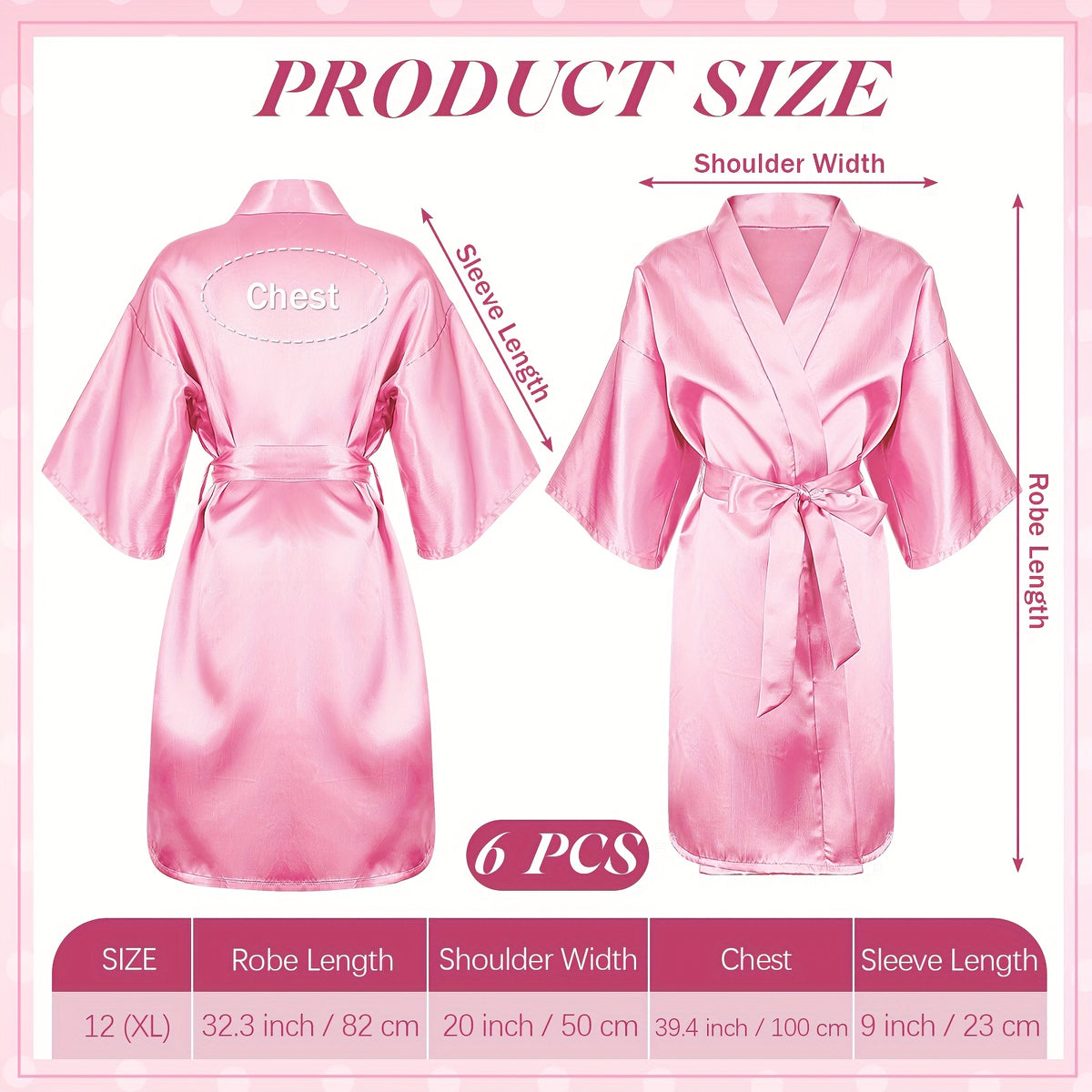 24pcs spa party supplies   6 spa party robes 6
