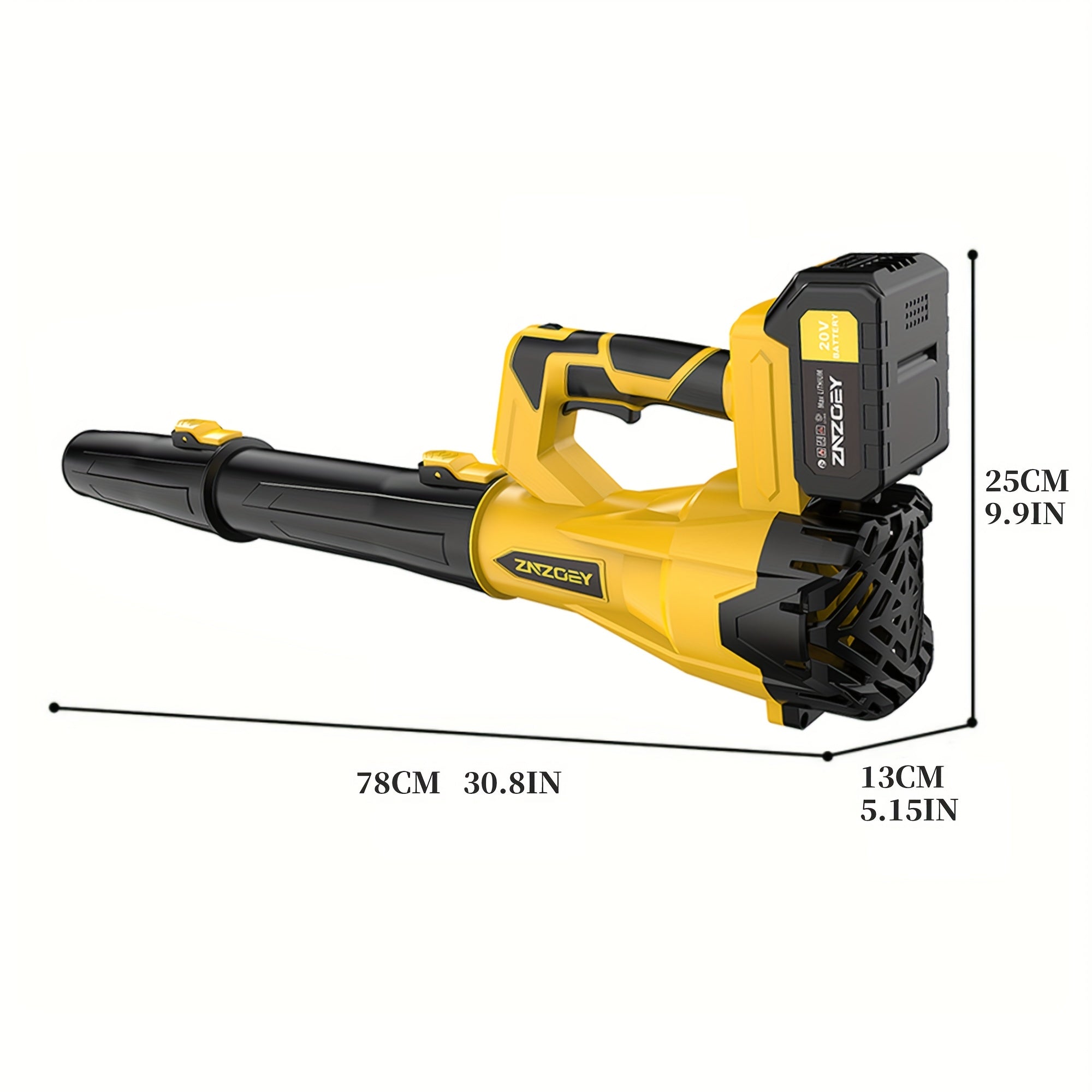 high power cordless leaf blower 4 0ah batteries 580cfm