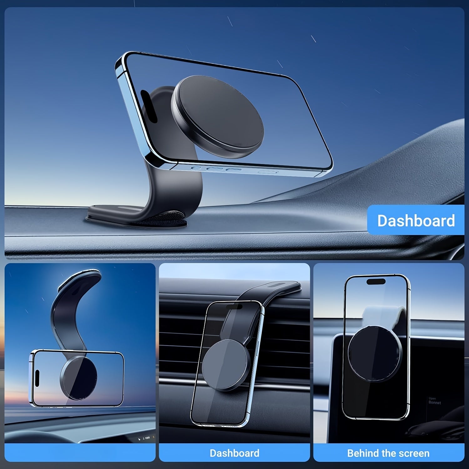magnetic car phone holder   aluminum arm car magnet