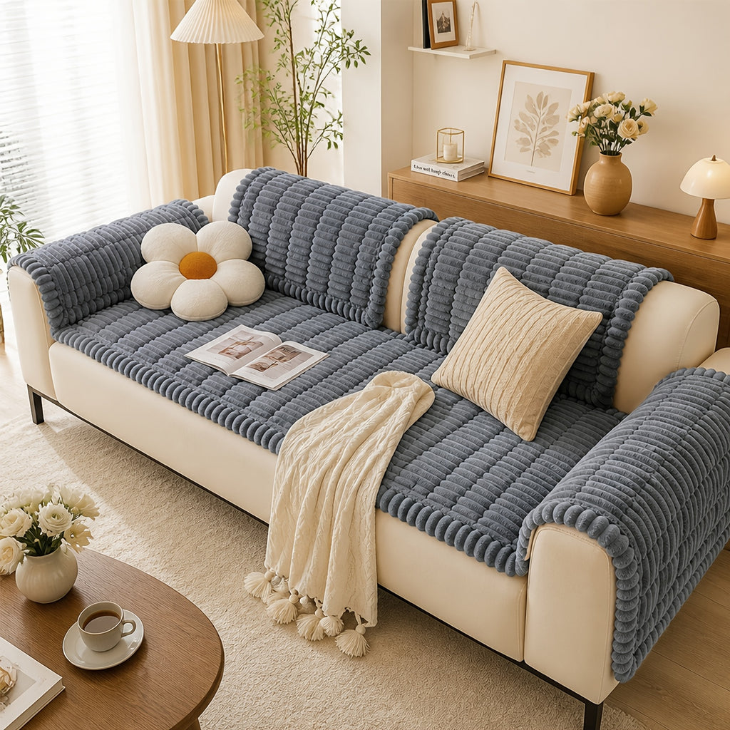 1  quilted thick sofa cushion bohemian style removable