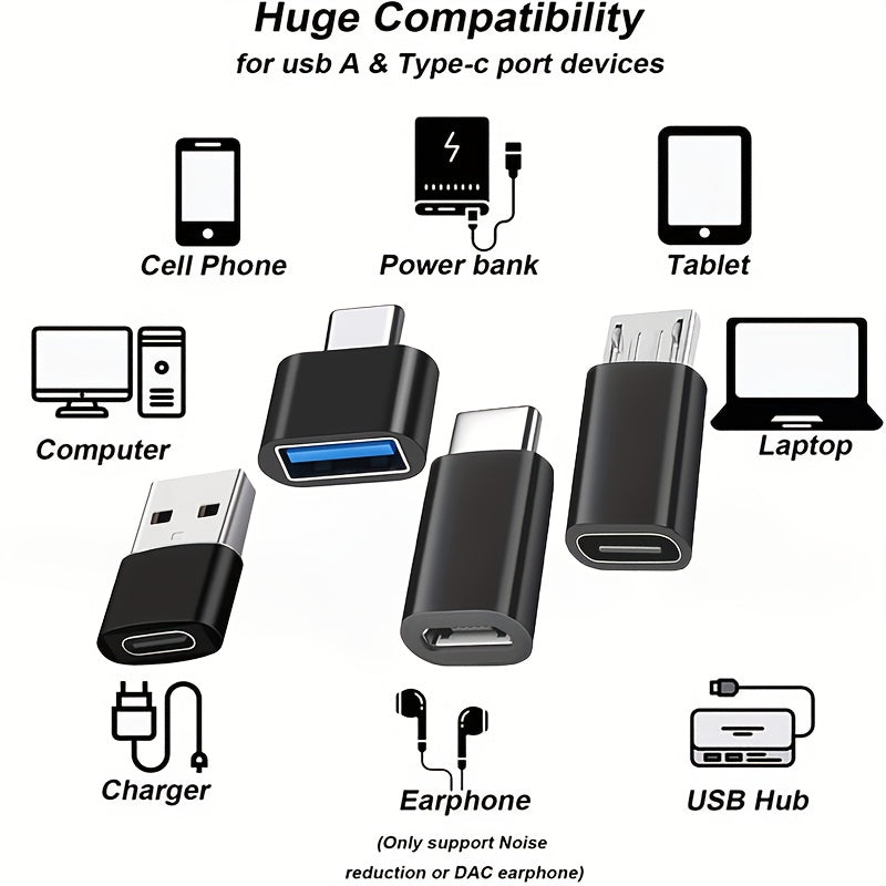 8 pack black usb usb c adapter usb type c female usb