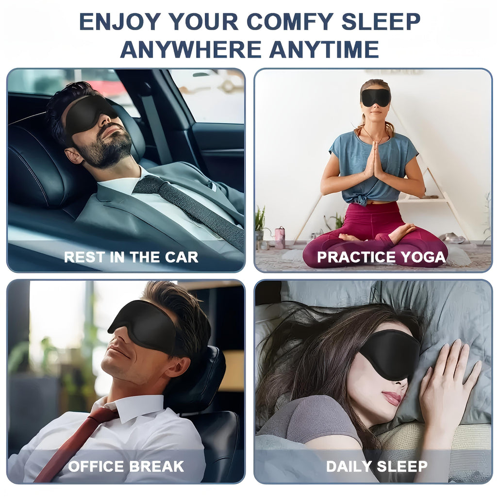 1pc 3d contoured sleep mask zero eye pressure eye cover