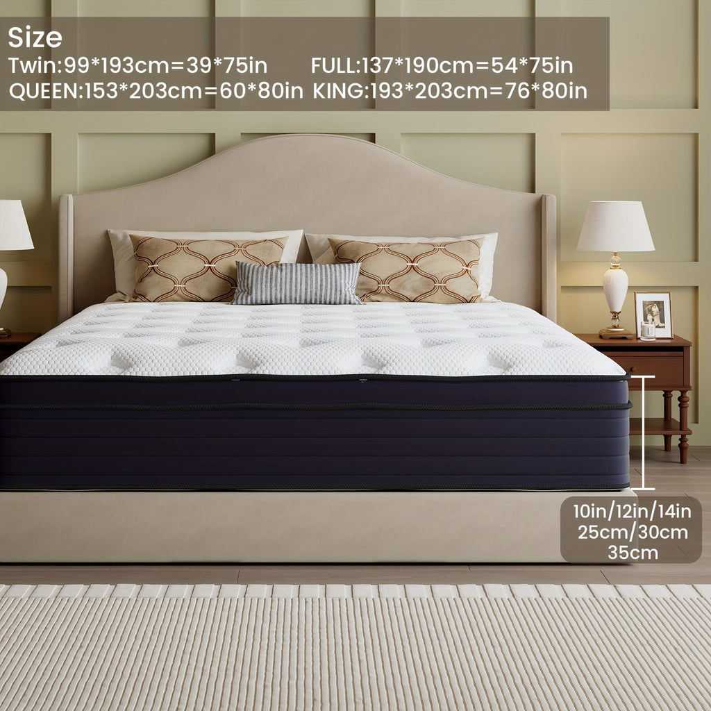 heavy duty reinforced mattress 10 12 14 inch queen size