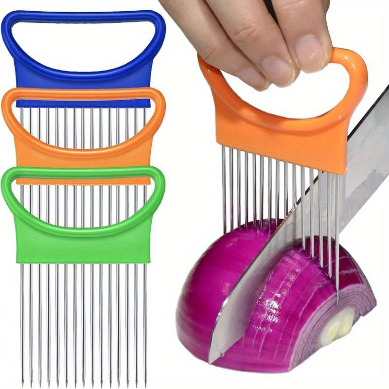 1 2 4pcs onion slicer vegetable tomato holder slicer cutter