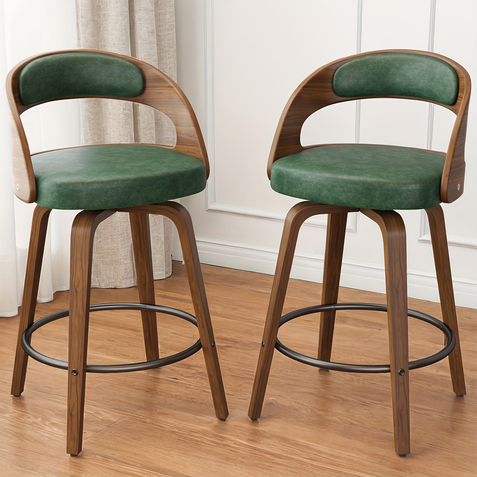 modern 26 counter height bar stools set 2 ergonomic