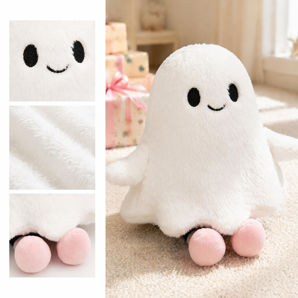 halloween ghost plush toy 30cm cute spooky stuffed boo soft