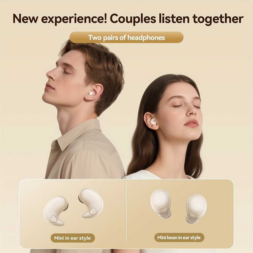 2 in 1 invisible sleep earbuds set ultra thin wireless mini