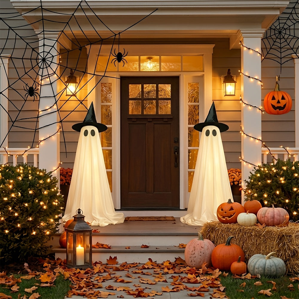 2pcs outdoor halloween decorations large lighted decor set