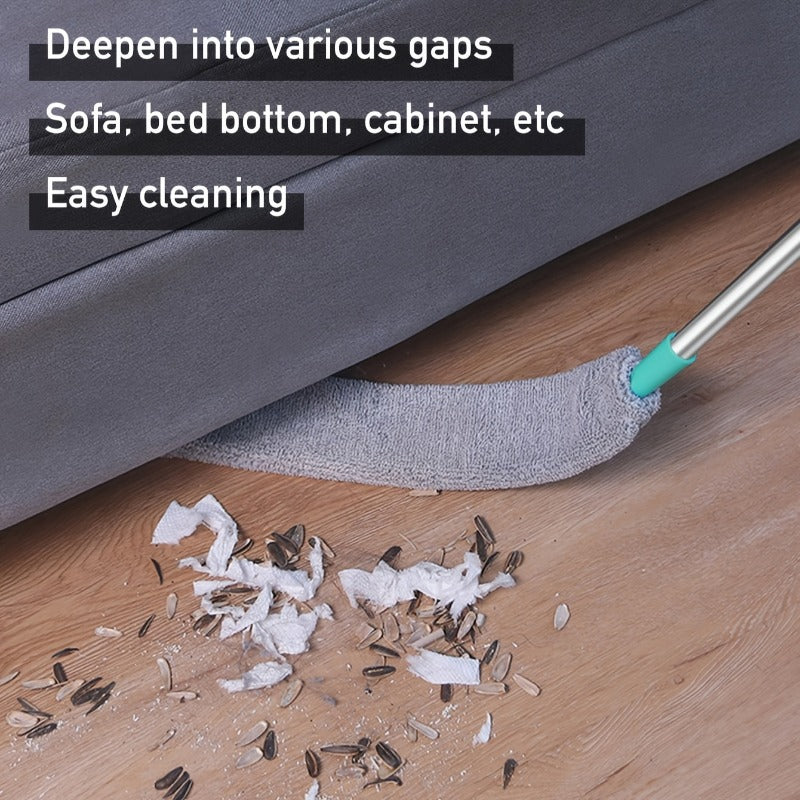 4pcs set 1pc rod 3pcs cloths adjustable long handle duster