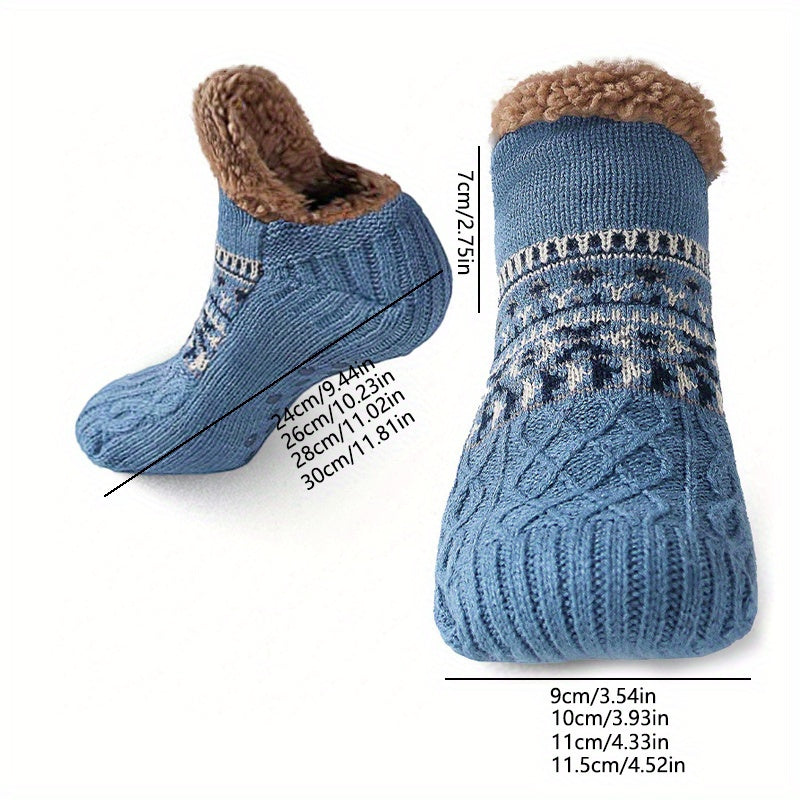 mens   bed slippers warm   knitted non slip