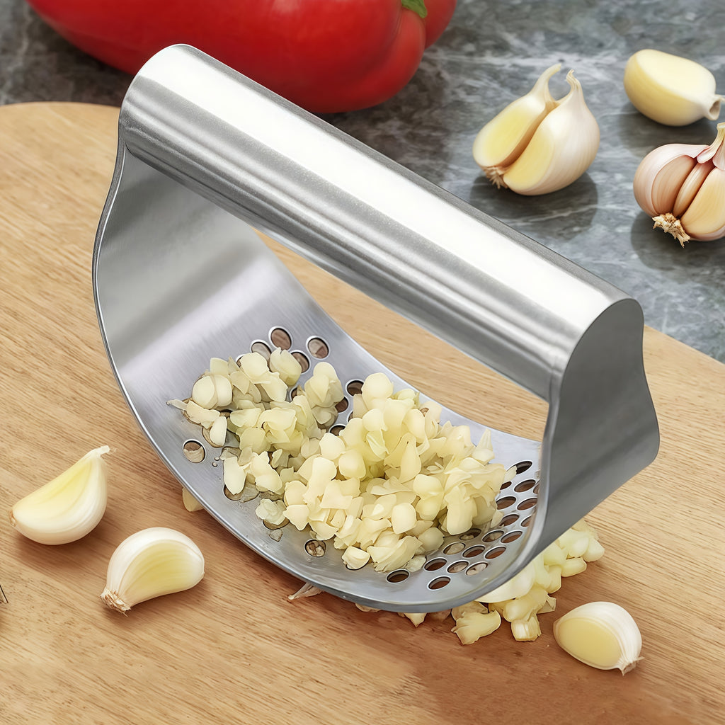 1 2 3pcs garlic press stainless steel garlic crusher