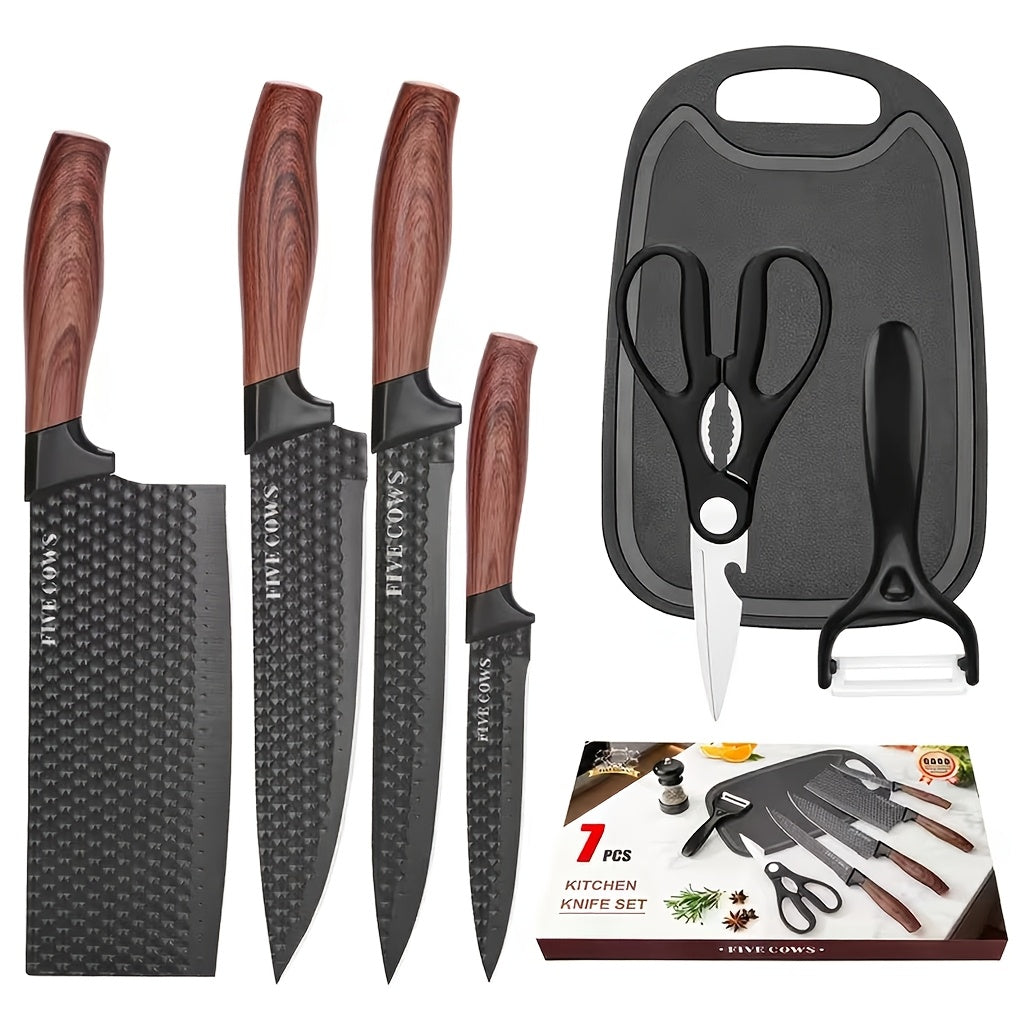 6pcs kitchen knife combo set vegetable knife slicing knife