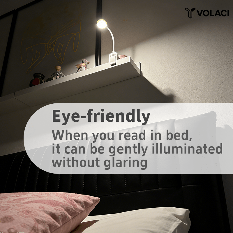 volaci portable led reading light clip book light adjustable