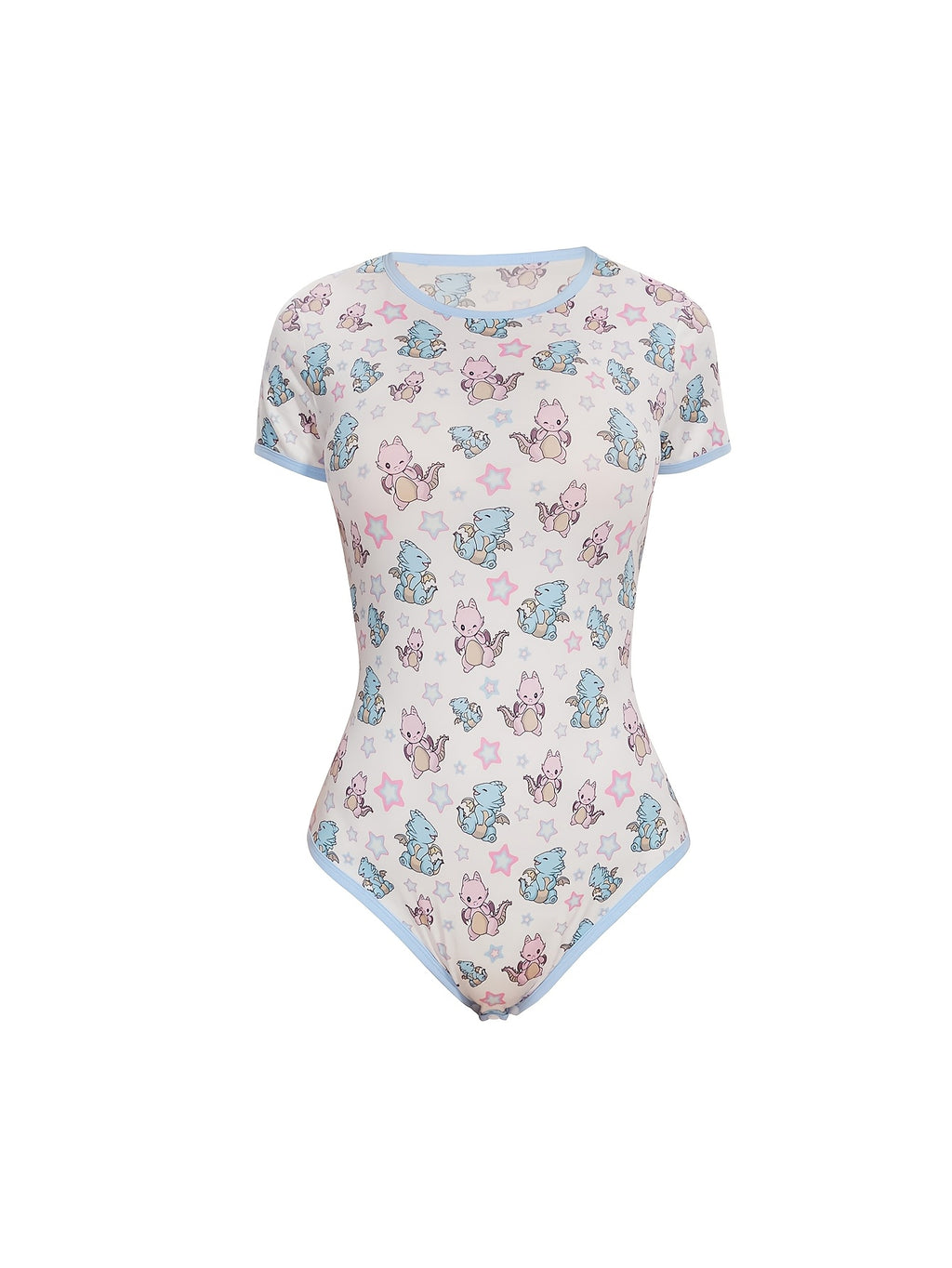 womens printed bodysuit spring summer short sleeve base