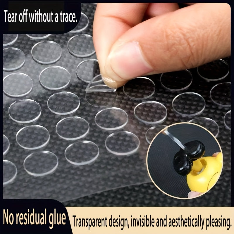 transparent double sided   dots removable sticky