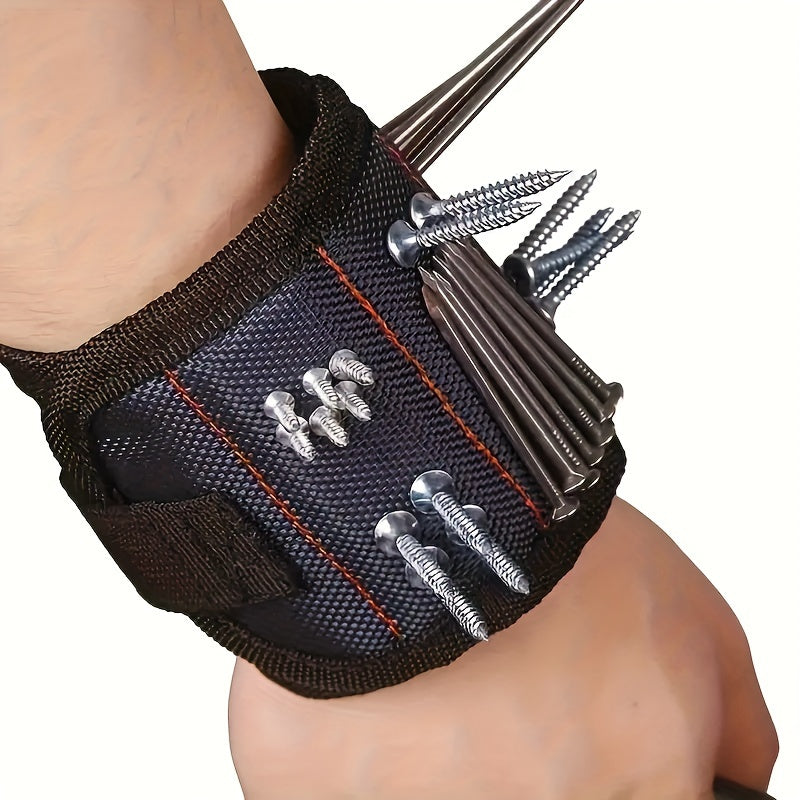 a magnetic wristband powerful magnets hold screws nails